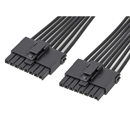 Molex Wire Connector, 16 AWG Max, 8 Port, Black, 600 V AC/DC, 14 A 2174651082